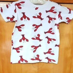 New Jammies brand Size 10 lobster t shirt PJ top so cute